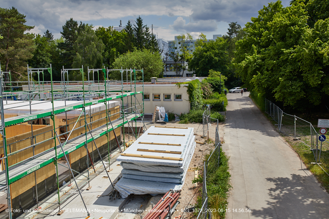 15.06.2023 - Neubau des Kindergartens und Hort für Kinder in der Quiddestraße in Neuperlach